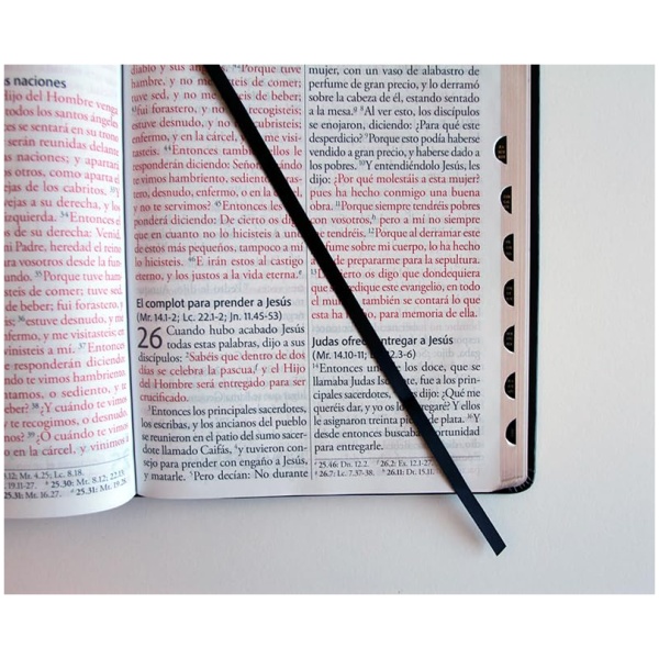Biblia RVR1960 letra super gigante negro sim piel índice 17pt - Image 4