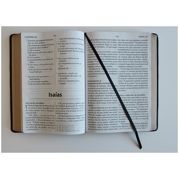 Biblia RVR1960 letra super gigante negro sim piel 17pt - Image 4