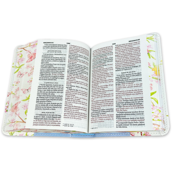 Biblia RVR1960 Renovación azul cto pintado im piel bolsillo 8.5pt - Image 2