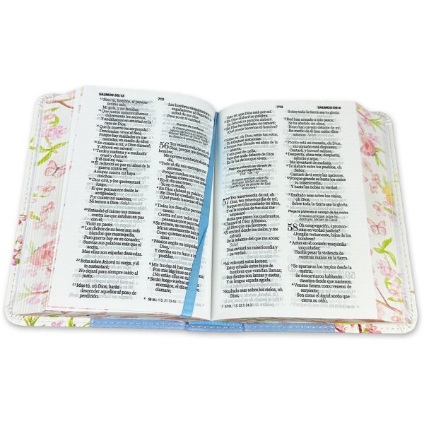 Biblia RVR1960 Renovación azul cto pintado im piel bolsillo 8.5pt - Image 3