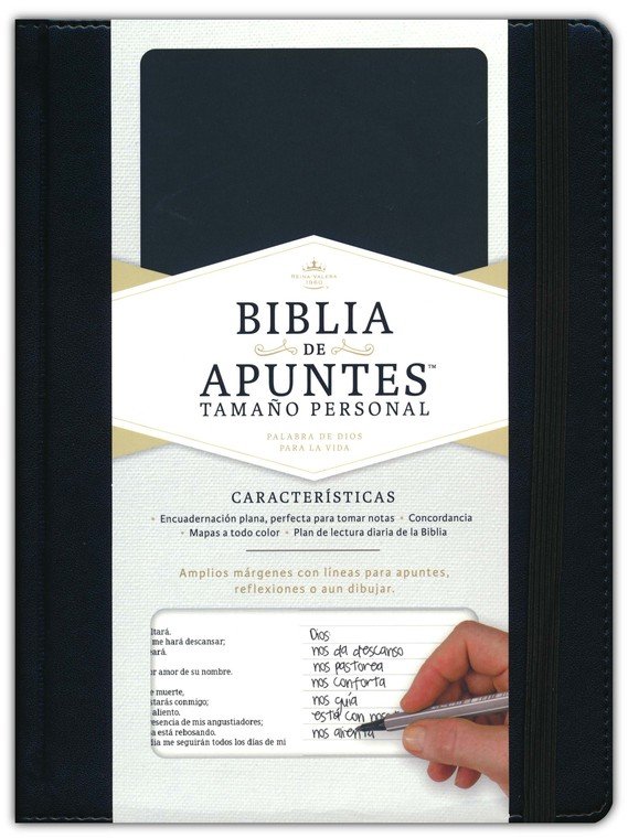 Biblia RVR1960 Apuntes personal negro tapa dura manual 8.5pt