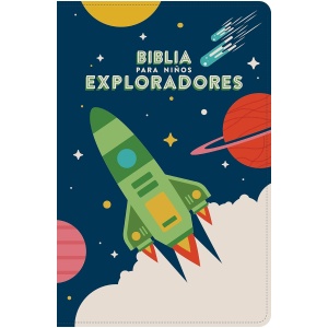 Biblia RVR1960 para niños exploradores azul sim piel manual 9.5pt