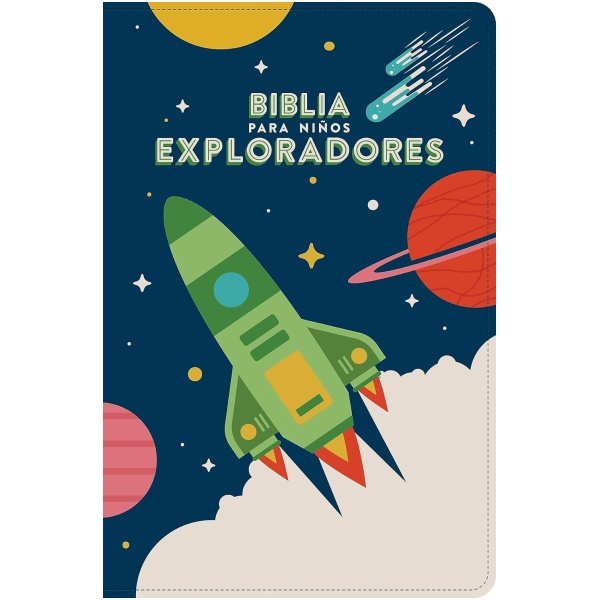 Biblia RVR1960 para niños exploradores azul sim piel manual 9.5pt