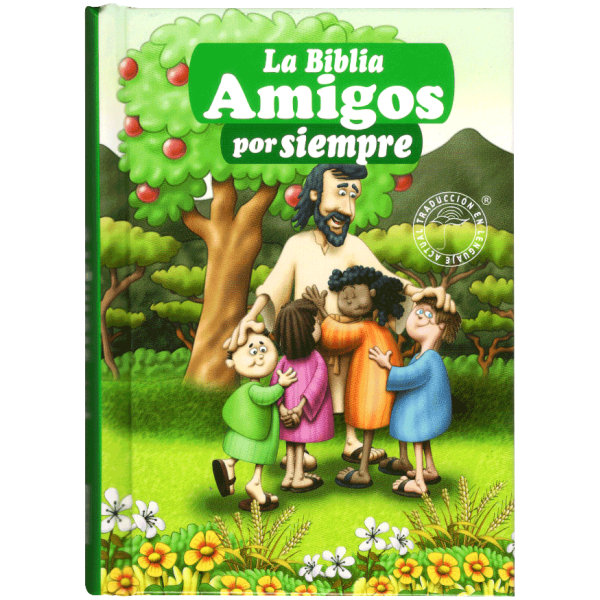 Biblia TLA amigos por siempre verde tapa dura TLA23