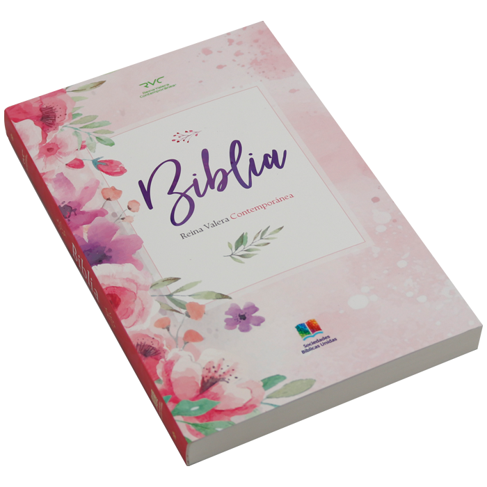 Biblia RVC misionera rústica flores RVC.60ue 10pt
