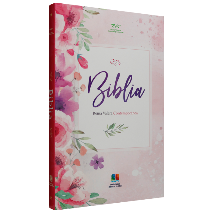 Biblia RVC misionera rústica flores RVC.60ue 10pt