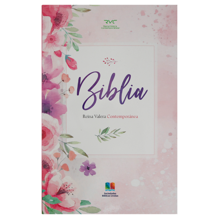 Biblia RVC misionera rústica flores RVC.60ue 10pt