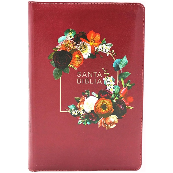 Biblia RVR1960 Limitada granada im piel índice cierre manual 14pt - Image 2