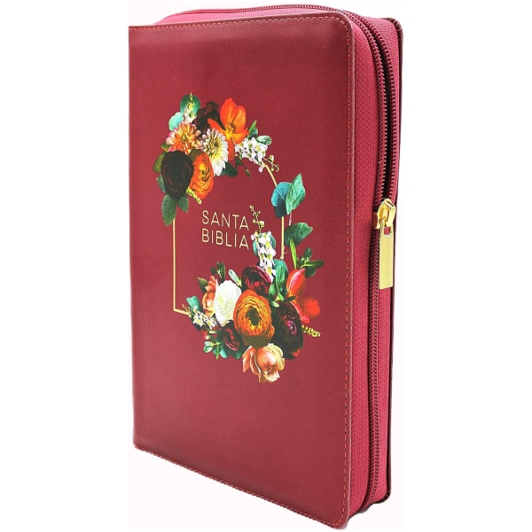 Biblia RVR1960 Limitada granada im piel índice cierre manual 14pt