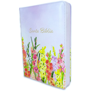 Biblia RVR1960 Limitada lavanda im piel índice cierre manual 14pt