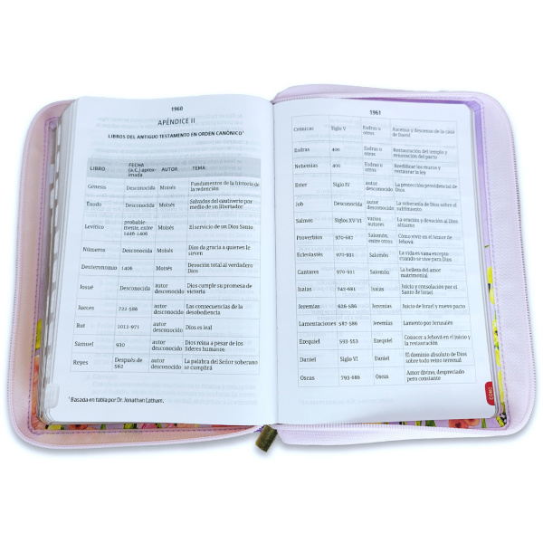 Biblia RVR1960 Limitada lavanda im piel índice cierre manual 14pt - Image 5
