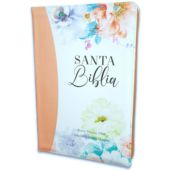 Biblia RVR1960 Jardin sup gig coralim piel cierre índice 19pt