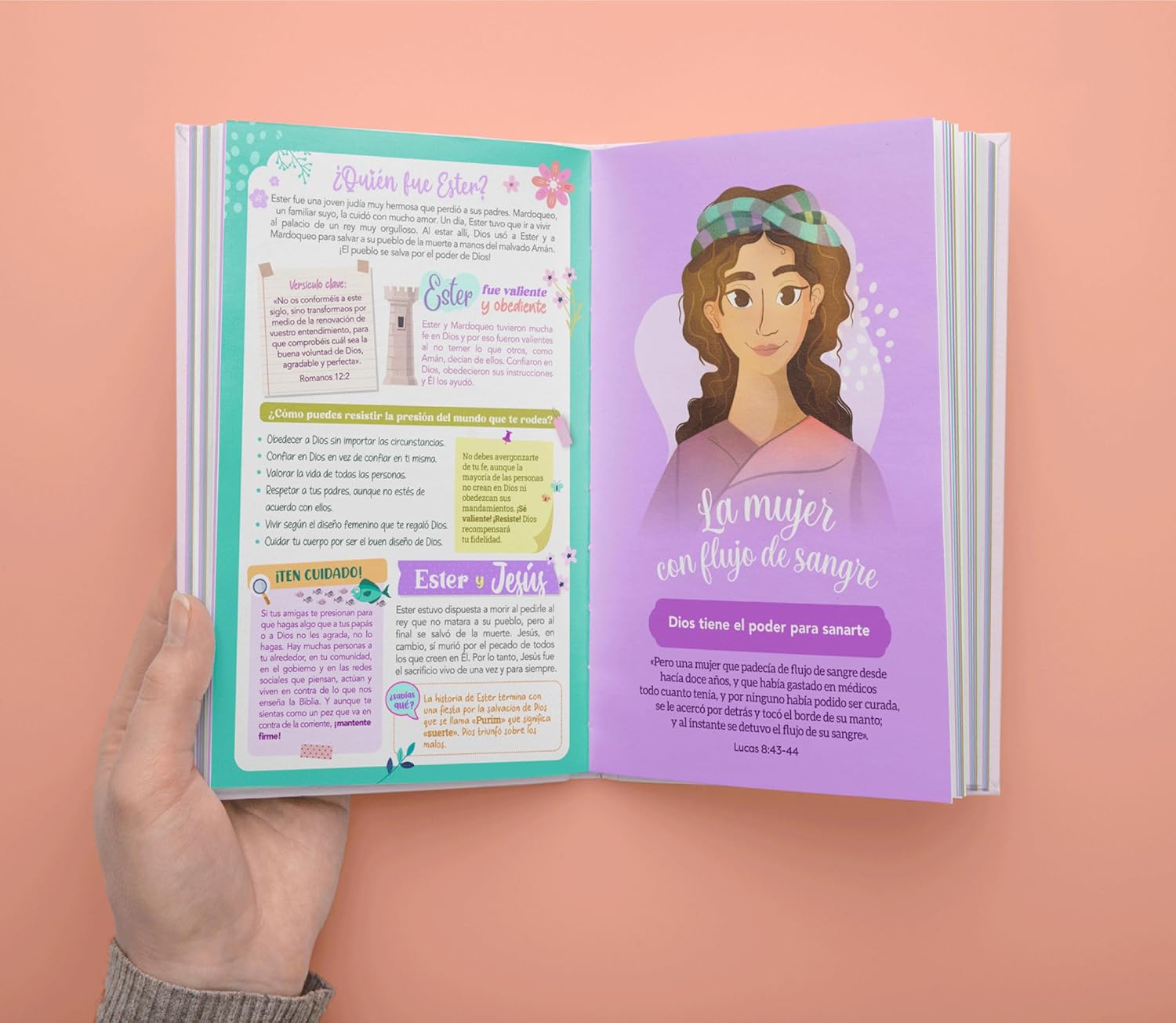Biblia RVR1960 de promesas para niña tapa dura 11pt