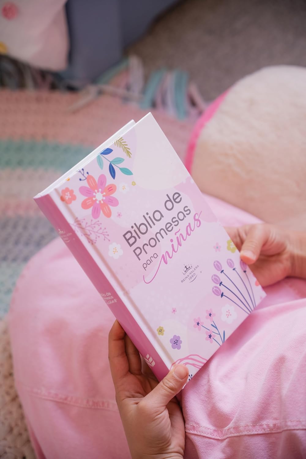 Biblia RVR1960 de promesas para niña tapa dura 11pt