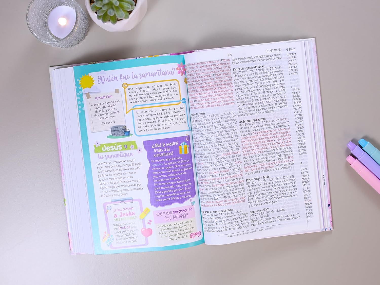 Biblia RVR1960 de promesas para niña tapa dura 11pt