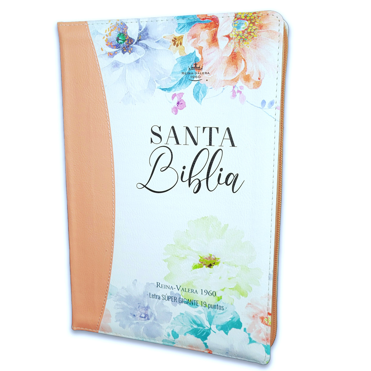 Biblia RVR1960 Jardin sup gig coralim piel cierre índice 19pt