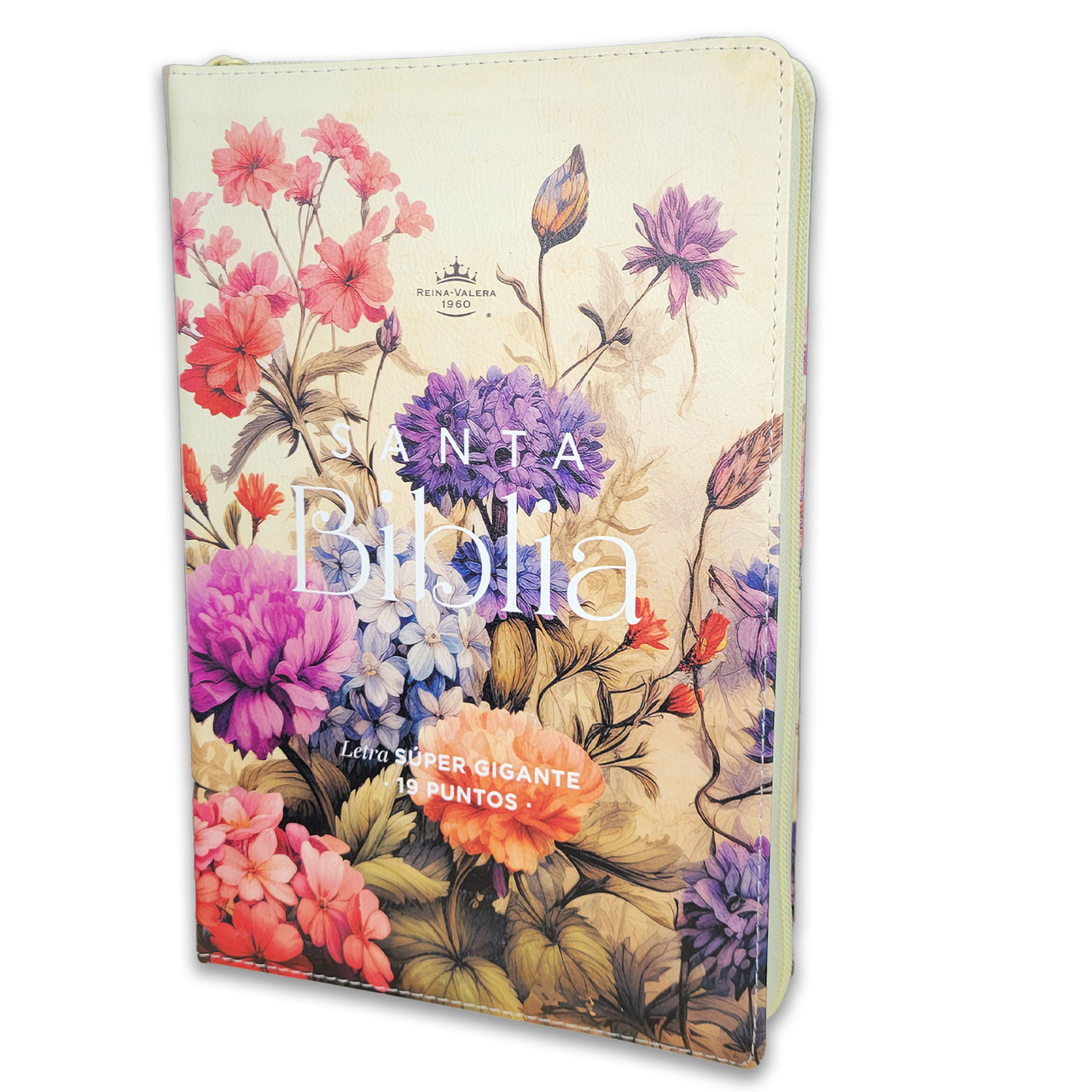 Biblia RVR1960 Jardin sup gig vintage im piel cierre índice 19pt