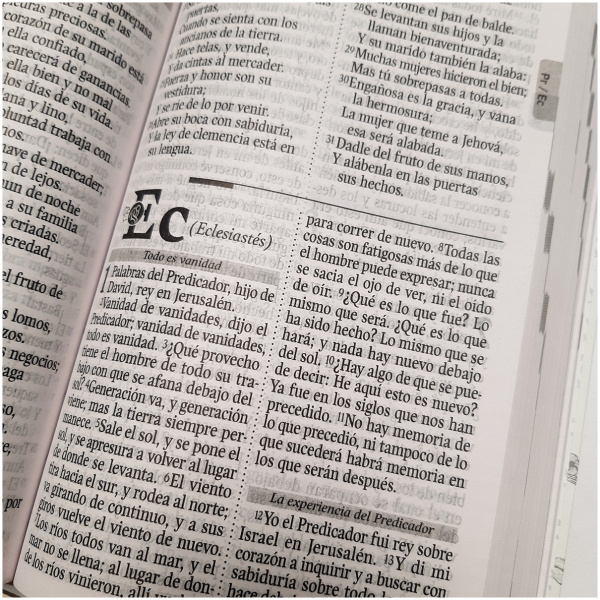 Biblia RVR1960 mediana lt grande azul QR 12pt RVR062LGPJR - Image 4