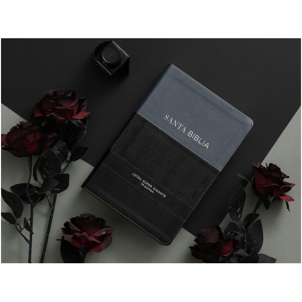 Biblia RVR1960 Efeso sup gig gris/negro GEO im piel índice 19pt - Image 3