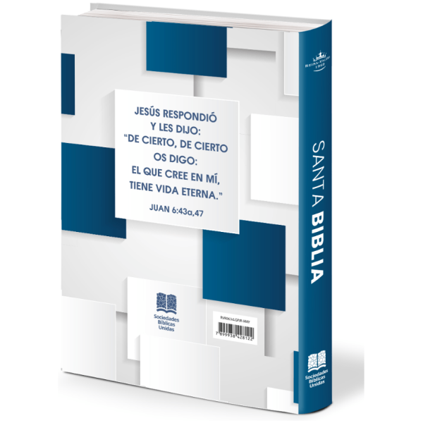 Biblia RVR1960 mediana lt gde mayúscula azul 11pt RVR.063cLGPJR-MAY - Image 2
