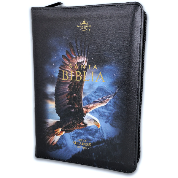 Biblia RVR1960 fortaleza aguila 2 im piel índice cierre 10pt