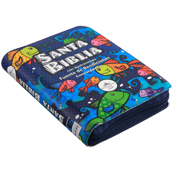 Biblia RVR1960 infantil ilust azul peces 9pt RVR045cPLMFBTIZ - Image 4