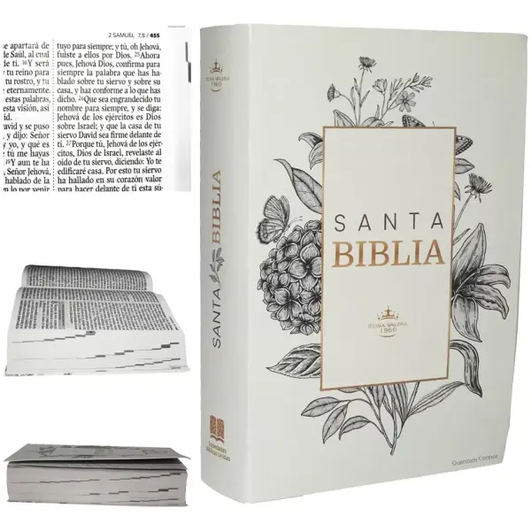 Biblia RVR1960 mediana lt grande blanco QR 12pt RVR062LGPJR - Image 4