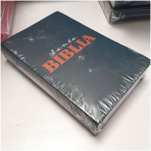Biblia RVR1960 mediana lt grande azul QR 12pt RVR062LGPJR