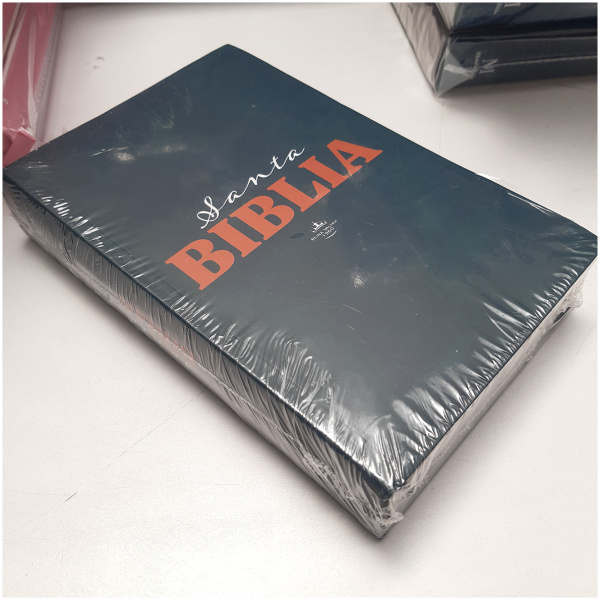 Biblia RVR1960 mediana lt grande azul QR 12pt RVR062LGPJR