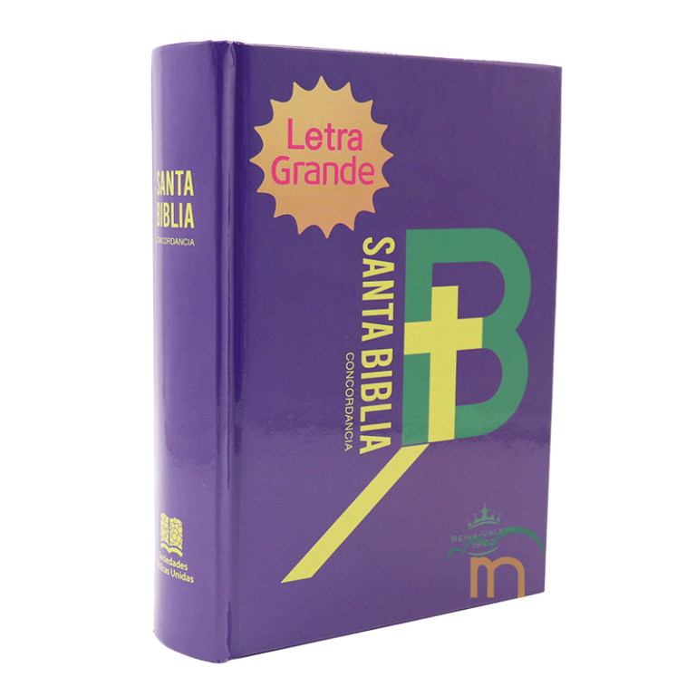 Biblia RVR1960 chica tapa dura purpura DR RVR043cLG 9pt