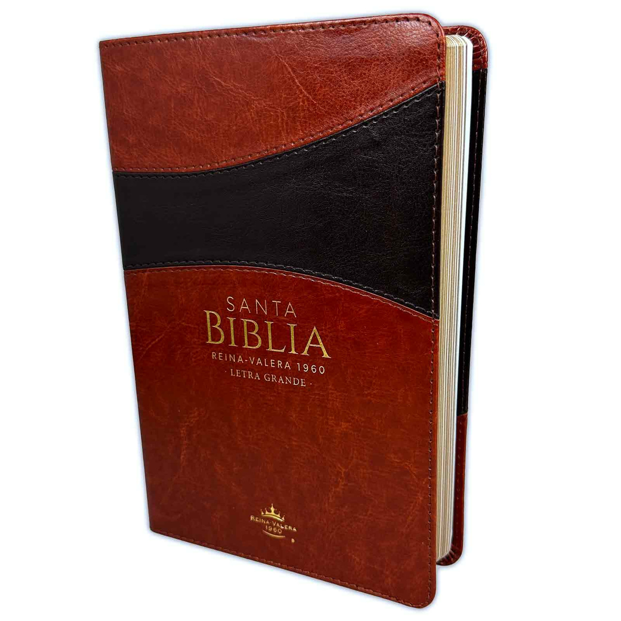 Biblia RVR1960 Clasica bitono marron/marr im piel 12.5pt 065PJR vs