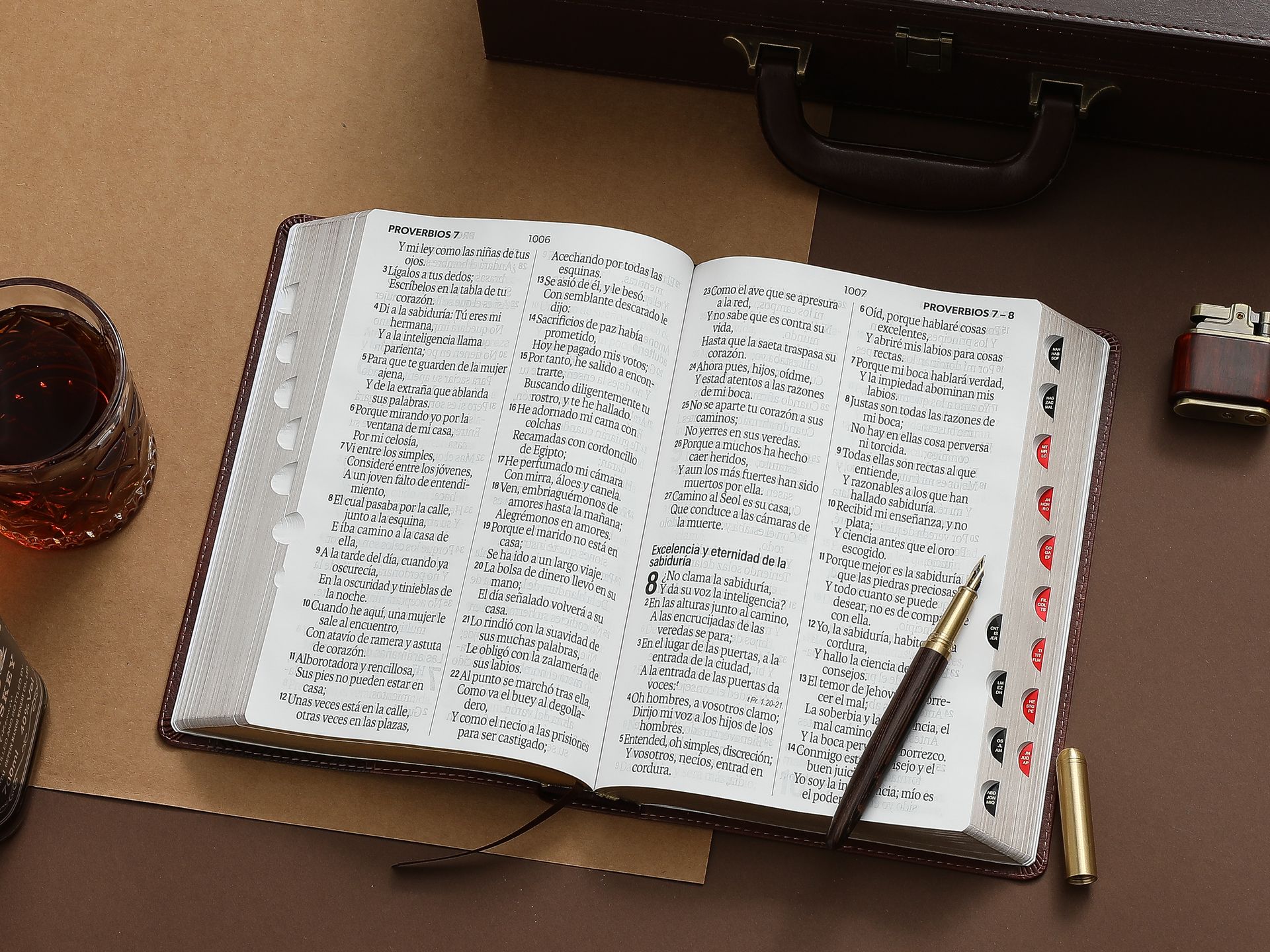 Biblia RVR1960 Efeso sup gig cafe GEO im piel índice 19pt