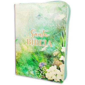 Biblia RVR1960 fortaleza vintage primavera c/p im piel índice cierre 10pt