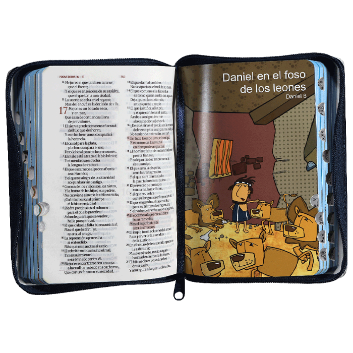 Biblia RVR1960 infantil ilust azul peces 9pt RVR045cPLMFBTIZ
