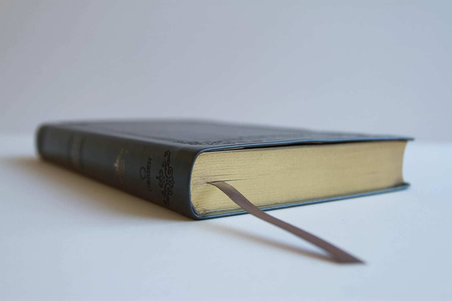 Biblia RVR1960 letra grande gris im piel índice 10.5pt