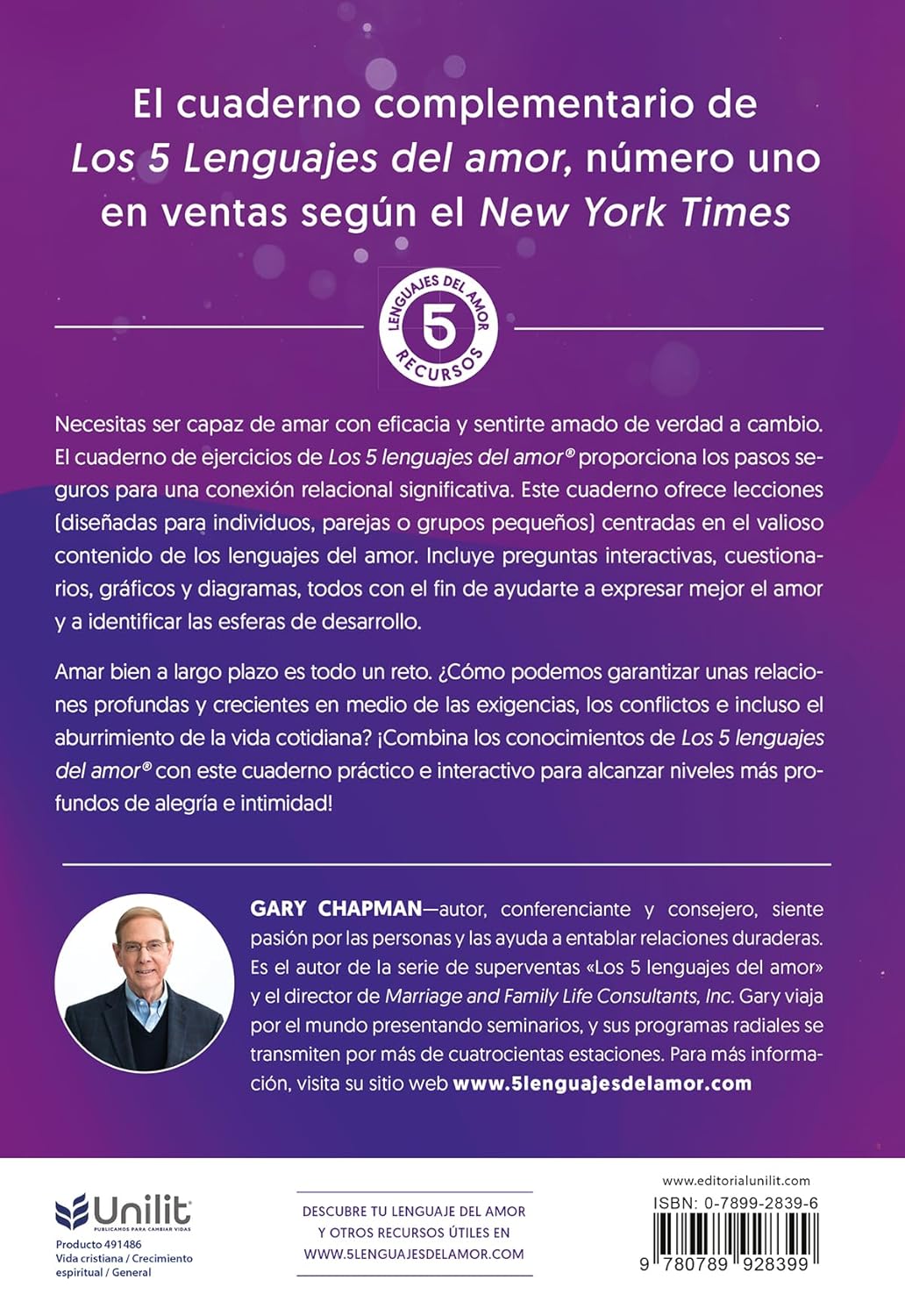 Los 5 lenguajes del amor – Cuaderno de ejercicios