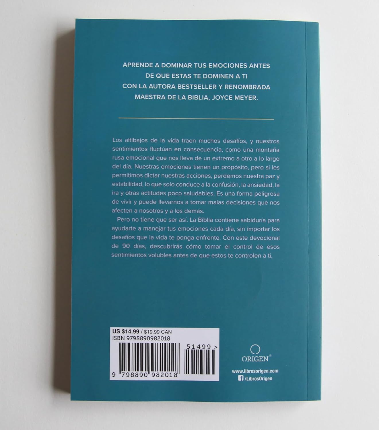 Maneja tus emociones (Un devocional de 90 dias)