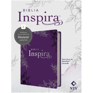 Biblia NTV Inspira con Filament lavanda 8.25pt