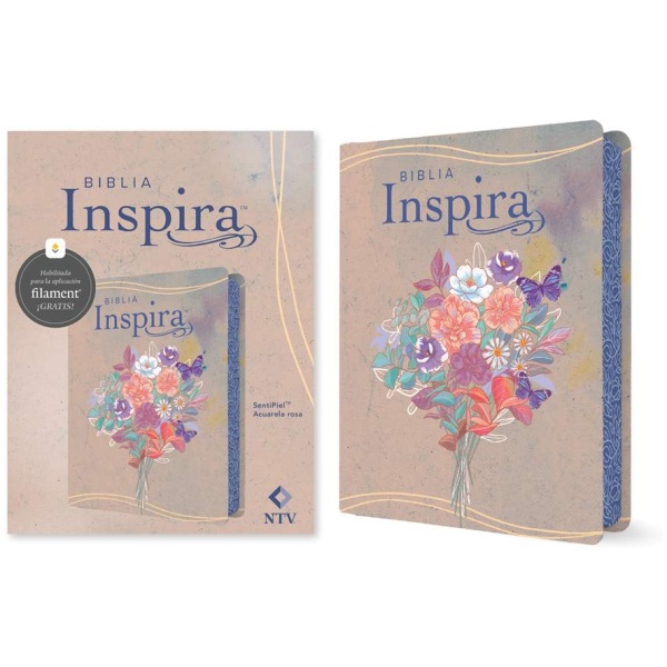 Biblia NTV Inspira con Filament acuarela rosa 8.25pt - Image 2