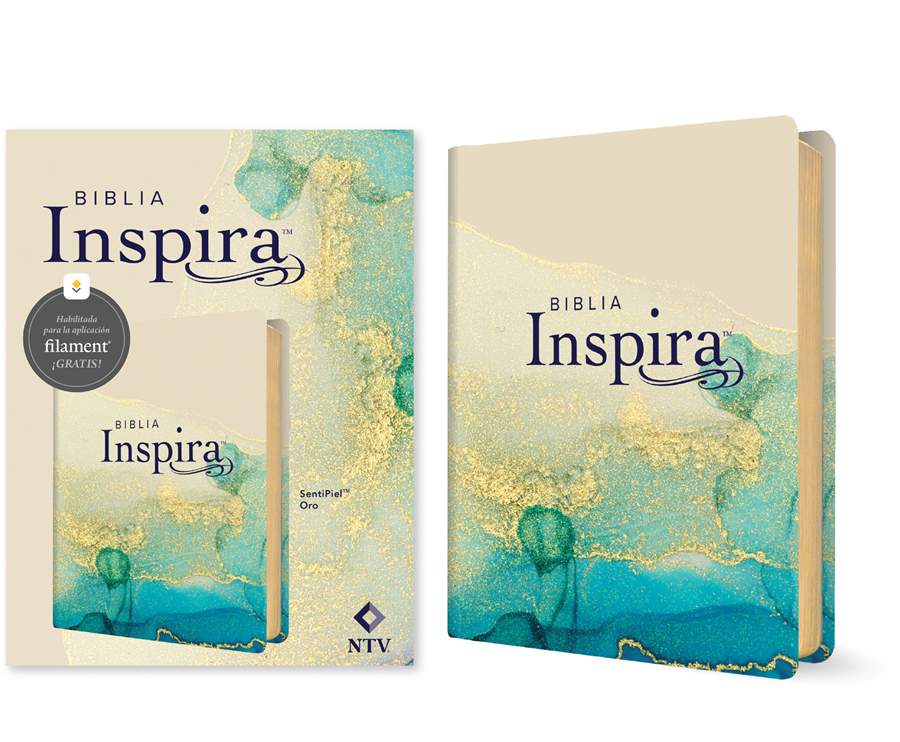 Biblia NTV Inspira con Filament oro 8.25pt