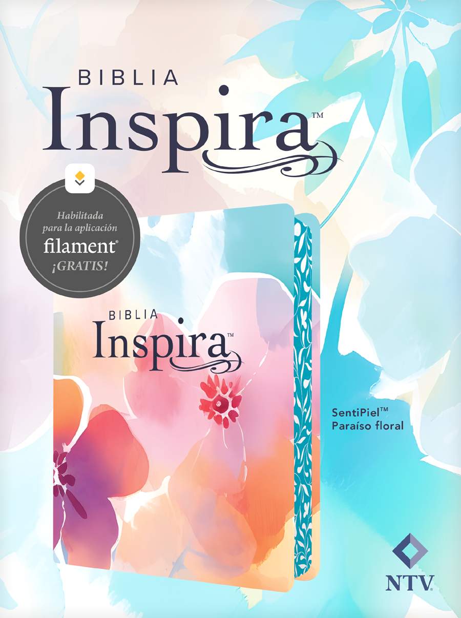 Biblia NTV Inspira con Filament paraíso floral 8.25pt