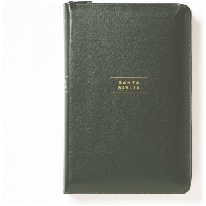 Biblia NVI 2022 piel revisada compacta con cierre