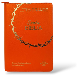 Biblia Rvr1960 Mediana Lt Gde Covertex Naranja 12pt