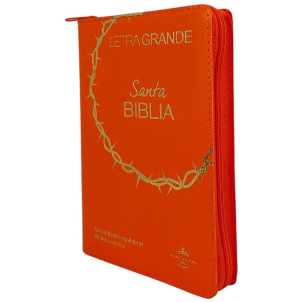 Biblia Rvr1960 Mediana Lt Gde Covertex Naranja 12pt - Image 3