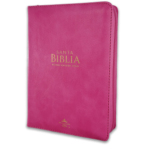 Biblia RVR1960 Clasica fucsia im piel cierre PJR 11pt