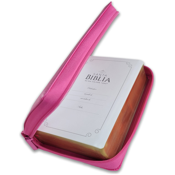 Biblia RVR1960 Clasica fucsia im piel cierre PJR 11pt - Image 2