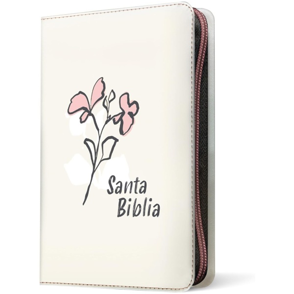Biblia NTV compacta con filament beige sim piel lt gde cierre 10pt - Image 4