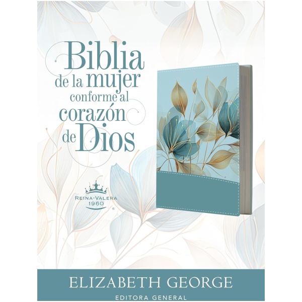 Biblia RVR1960 Mujer conforme al corazón de Dios edicion petalos im piel - Image 2