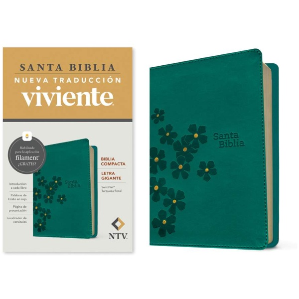 Biblia NTV compacta con filament turquesa sim piel10pt - Image 2