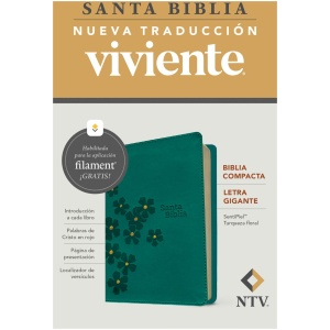 Biblia NTV compacta con filament turquesa sim piel10pt